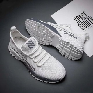 39 White - Men's Casual Urban Fabric Shoe