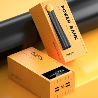 50000mAh 66W Yellow - Super Fast Charging Power Bank