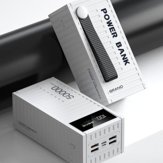 50000mAh 66W White - Super Fast Charging Power Bank