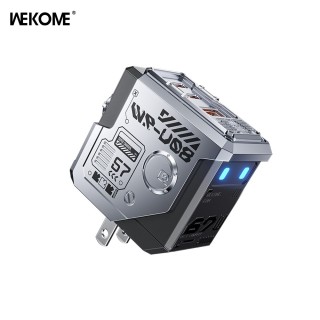 WP-U08 Silver - WEKOME Metaverse Navigator Series 67W GaN Charger