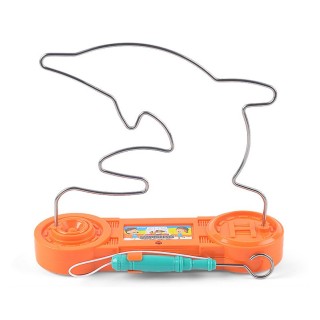 Dolphin Orange - Don't Buzz the Wire Electric Labyrinth Maze