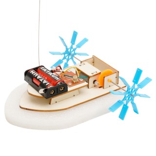 F-31B 2CH RC Boat &ndash; STEAM DIY Wooden Robot