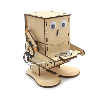A001 Coin Eating - Wooden Robot Development Kit