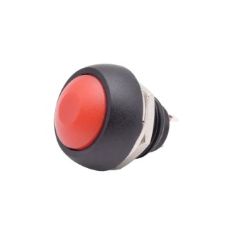 220v AC Red - PBS-33B Self-Reset Round Push Switch