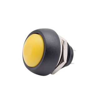 220v AC Yellow - PBS-33B Self-Reset Round Push Switch