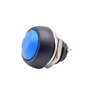220v AC Blue - PBS-33B Self-Reset Round Push Switch