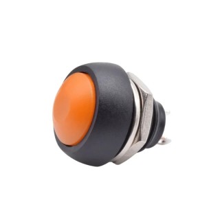 220v AC Orange - PBS-33B Self-Reset Round Push Switch