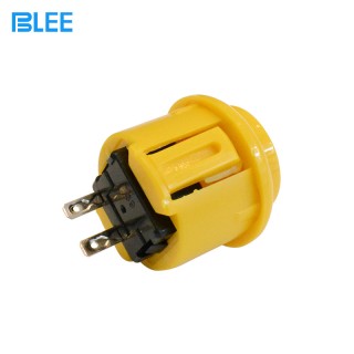 24mm Yellow - Mini Circular Arcade Button