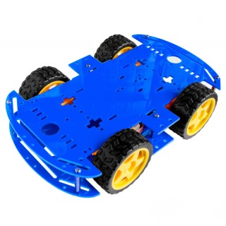 2mm Blue - 4WD Smart Car Acrylic Chassis