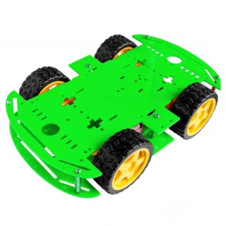 2mm Green - 4WD Smart Car Acrylic Chassis