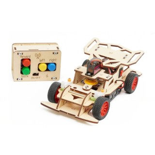 HA-D02 4CH Racing Car &ndash; STEAM DIY Wooden Robot
