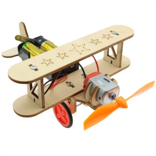 F12A-B Aircraft - STEAM DIY Wooden Robot