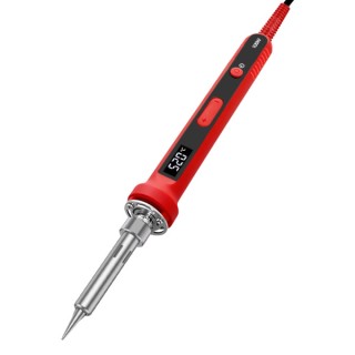 100W Red - EU Plug Fast Heating Smart Soldering Iron
