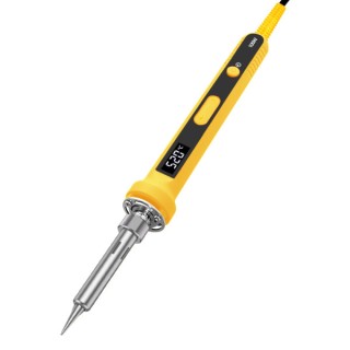 100W Yellow - EU Plug Fast Heating Smart Soldering Iron