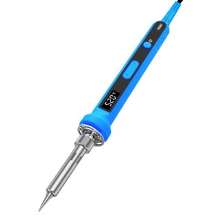 100W Blue - EU Plug Fast Heating Smart Soldering Iron