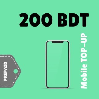 200 BDT - Prepaid Sim Mobile Top-Up