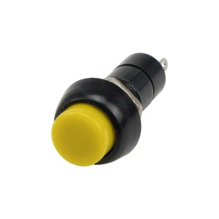 220v AC Yellow - PBS-11A Self-Lock Round Push Switch