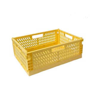 30x20x12cm Yellow - Foldable Desktop Stationary Storage Box