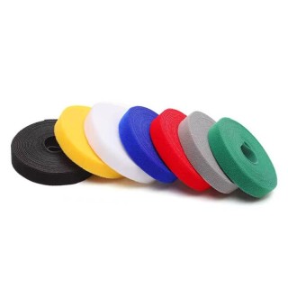 Roll Blue - 300mmx10mm Self-Adhesive Velcro Cable Ties