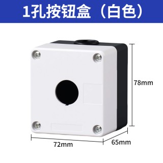 BX1 White - 22mm Switch Hole Waterproof Control Box