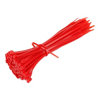 20pcs Red - 100mmx2.5mm Self Locking Nylon Cable Ties