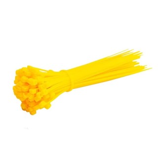 20pcs Yellow - 100mmx2.5mm Self Locking Nylon Cable Ties
