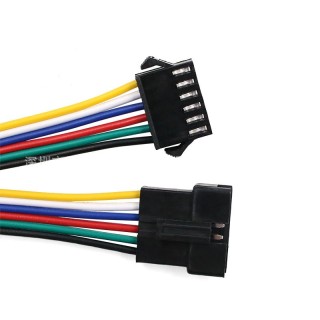 6P 20cm - SM2.54 Single Male Headed Terminal Wire