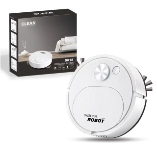 8018 White - Dry and Wet 3-in-1 Smart Mop Robot