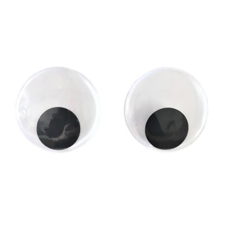50mm White - Self-Adhesive Wiggle Eyes for DIY Crafts of 2 Pieces