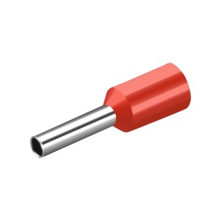 E0306 Red - Insulated Ferrules Terminal Block of 20 Pieces
