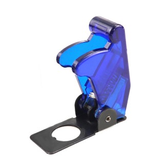 12mm Transparent Blue - ASW-07D Rocker Switch Safety Aircraft Flip Up Cover