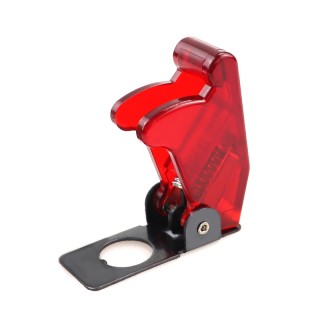 12mm Transparent Red - ASW-07D Rocker Switch Safety Aircraft Flip Up Cover
