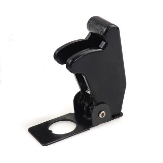12mm Black - ASW-07D Rocker Switch Safety Aircraft Flip Up Cover