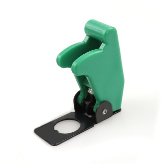 12mm Green - ASW-07D Rocker Switch Safety Aircraft Flip Up Cover