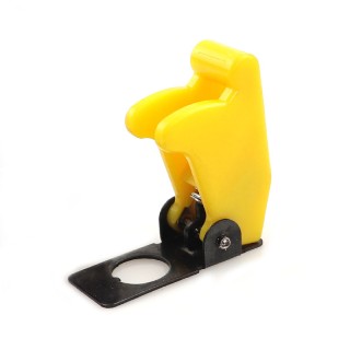 12mm Yellow - ASW-07D Rocker Switch Safety Aircraft Flip Up Cover