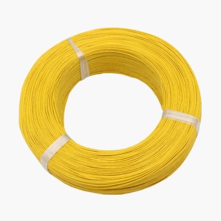 100cm Yellow - 1007-26AWG PVC Insulated Hook-Up Wire