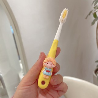 Princess Yellow - Disney Cartoon Ultra-Soft Hair Toothbrush