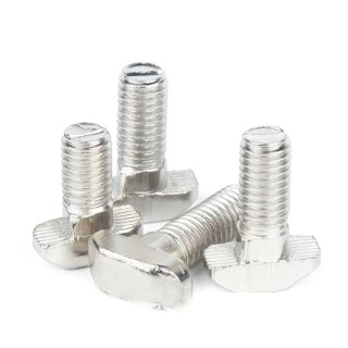 20mm M5 Silver - 20 Series Aluminum Profile Bolts of 10 Pieces