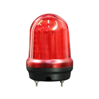 2W Red - N-1101J N-90 LED Multifunctional Rotating Warning Alarm
