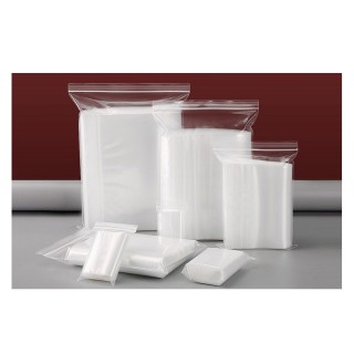 8x18cm Transparent - 6S White Edge Self Sealing PE Bag