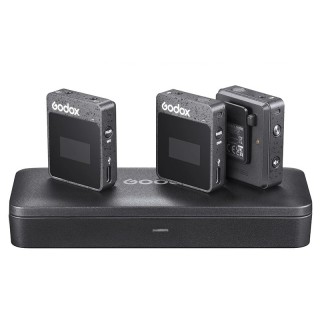 2CH Black - GoDox MoveLink M1/M2 Lavalier Microphone System