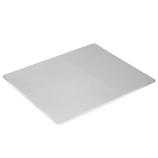240x300mm Silver - 2mm Aluminum Alloy Metal Mouse Pad