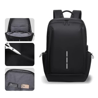 17 Inch Black - Elite 2316 Waterproof Leisure Backpack for Men
