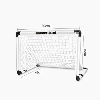 60cm White - Large button Foldable Portable Football Goal Net