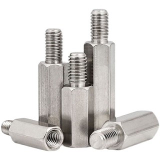 5mm M2.5 Silver - Male to Female Steel Hex Spacer of 10 Pieces