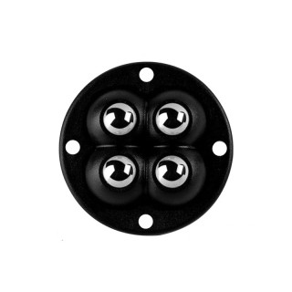 Black Metal - Four Beads Self-Adhesive Universal Wheel Base