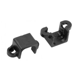 Short-U Black - N20 Micro Gear Motor Mounting Bracket Set of 2 Pieces