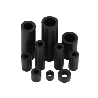 3x5x8mm M3 Black - ABS Insulating Circular Spacer of 10 Pieces