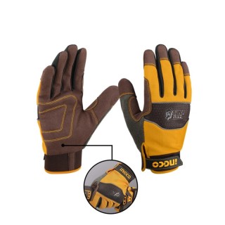 XL Yellow - HGMG01-XL Microfiber Mechanic Safety Gloves